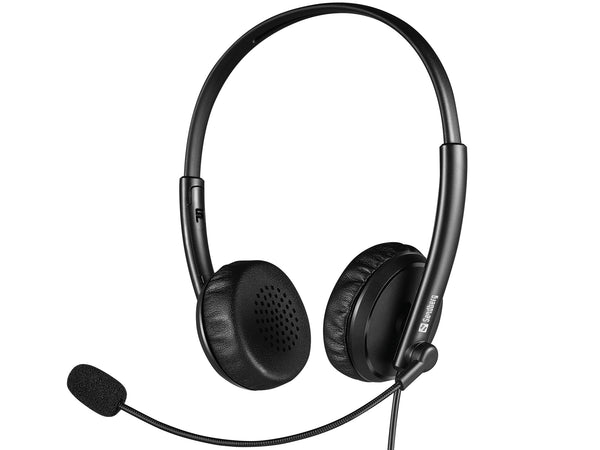 Sandberg 126-21 Kopfhörer & Headset Kabelgebunden Kopfband Büro/Callcenter Schwarz