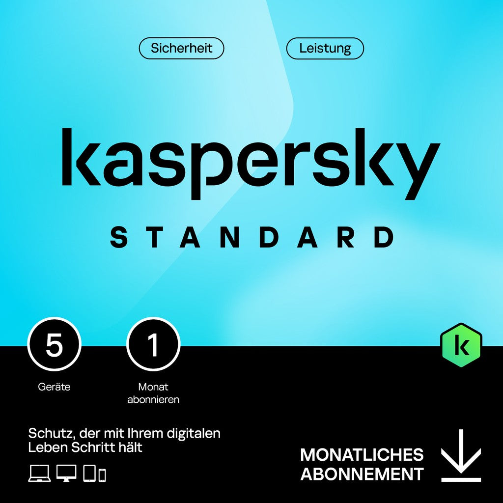 Kaspersky Standard - 5 Device. 1 Month - Subscription (ABO) - ESD-DownloadESD