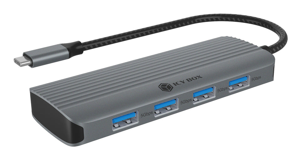 ICY BOX IB-DK4022a-CPD, 6 in 1 Docking station, 1x HDMI 4K60Hz, 4x USB Type-A 5 Gbit/s, 1x USB Type-C for PD 3.0 max 100W