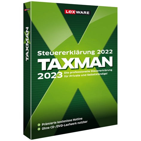 Lexware TAXMAN 2023 - 1 Device. bis zu 5 Steuererklärungen - ESD-DownloadESD