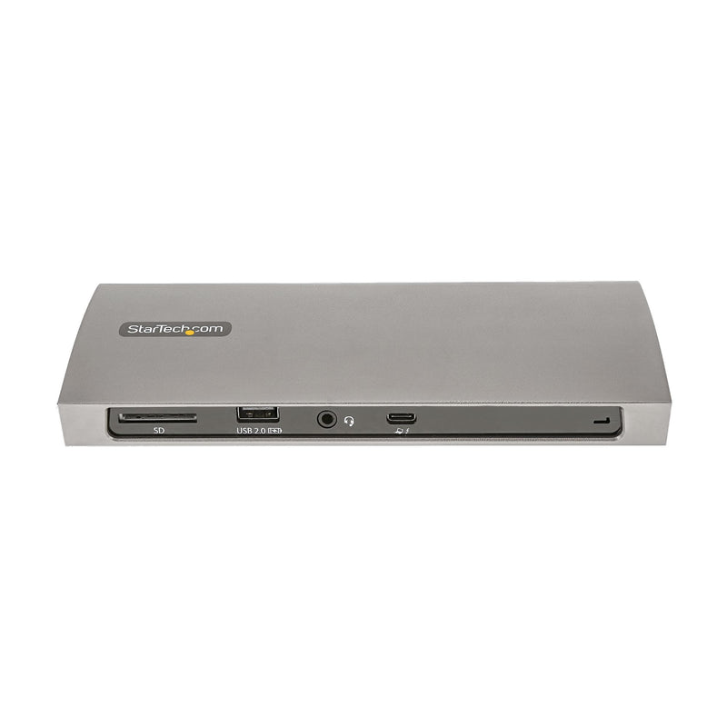 StarTech.com Thunderbolt 4 Docking station, 96W PD, Einzelner 8K/Dual 4K 60Hz Monitor, 3xTB4/USB4 und 4xUSB-A Hub, SD/GbE, Thunderbolt 4/3 und USB4 kompatibel, K-Slot, 0.8m Kabel