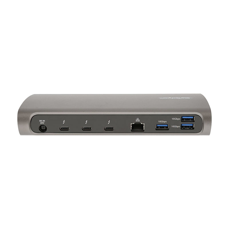 StarTech.com Thunderbolt 4 Docking station, 96W PD, Einzelner 8K/Dual 4K 60Hz Monitor, 3xTB4/USB4 und 4xUSB-A Hub, SD/GbE, Thunderbolt 4/3 und USB4 kompatibel, K-Slot, 0.8m Kabel