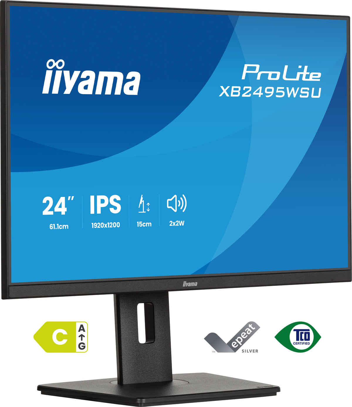 iiyama ProLite XB2495WSU-B1 Computerbildschirm 61,2 cm (24.1") 1920 x 1200 Pixel WUXGA LCD Schwarz