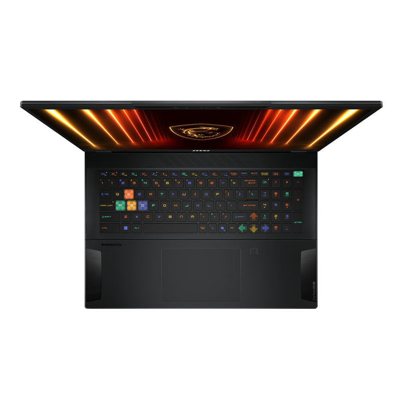 MSI Stealth 18 HX AI A2XWIG-042 Intel Core Ultra 9 275HX Laptop 45,7 cm (18") UHD+ 64 GB DDR5-SDRAM 2 TB SSD NVIDIA GeForce RTX 5080 Wi-Fi 7 (802.11be) Windows 11 Pro Schwarz