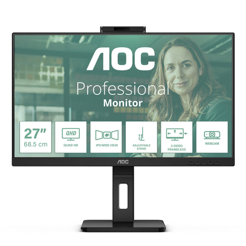 AOC Q27P3QW Computerbildschirm 68,6 cm (27") 2560 x 1440 Pixel Quad HD Schwarz