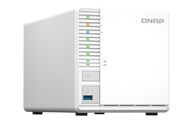 QNAP TS-364 NAS Tower Intel® Celeron® N5095 8 GB DDR4 0 TB QNAP Turbo System Weiß