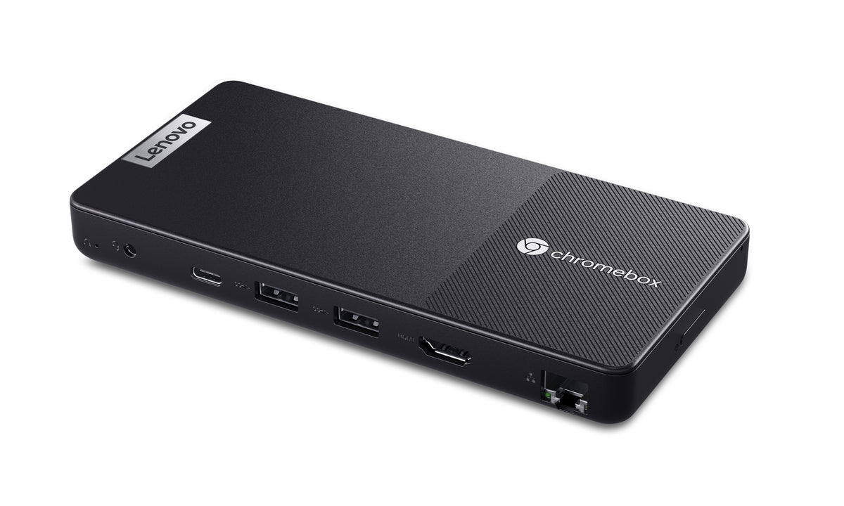 Lenovo Chromebox Micro Intel® Celeron® N N4500 8 GB LPDDR4x-SDRAM 32 GB eMMC ChromeOS Micro PC Mini-PC Schwarz