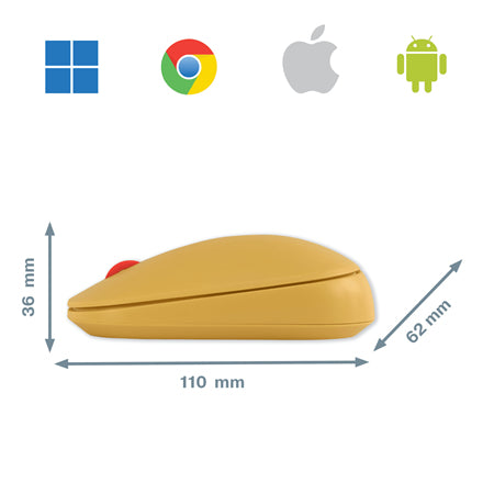 Leitz Cosy Maus Büro Beidhändig RF Wireless + Bluetooth 4000 DPI