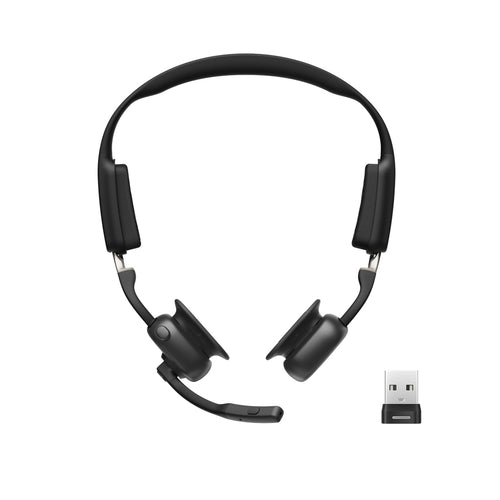 SHOKZ C610-AA-BK Kopfhörer & Headset Kabellos Ohrbügel Büro/Callcenter USB Typ-A Bluetooth Schwarz
