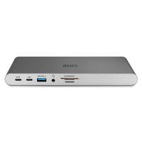 Lindy 43349 laptop-dockingstation & portreplikator Kabelgebunden USB 3.2 Gen 1 (3.1 Gen 1) Type-C Silber