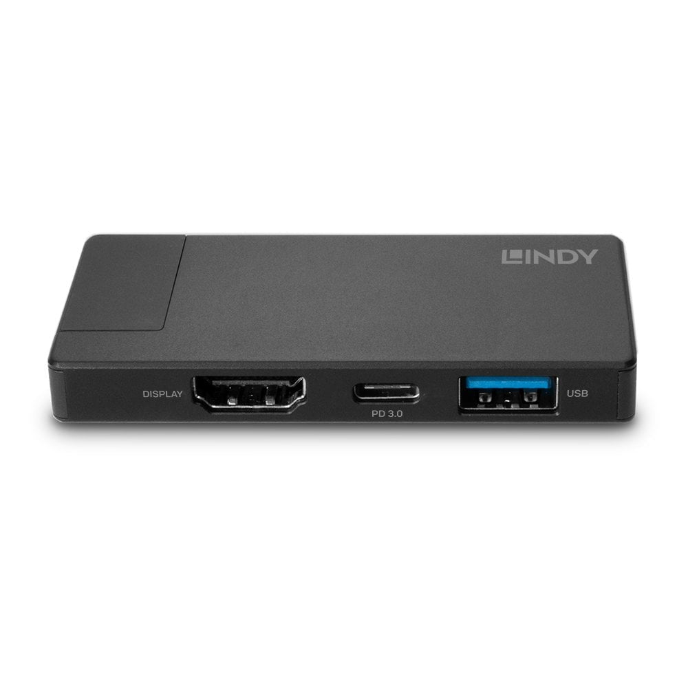 Lindy 43336 laptop-dockingstation & portreplikator Kabelgebunden USB 3.2 Gen 1 (3.1 Gen 1) Type-C Schwarz