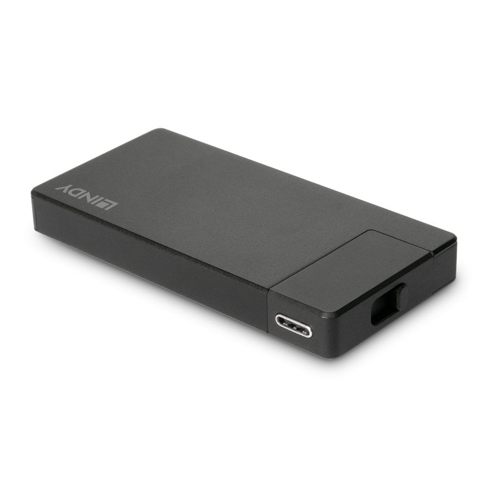 Lindy 43336 laptop-dockingstation & portreplikator Kabelgebunden USB 3.2 Gen 1 (3.1 Gen 1) Type-C Schwarz