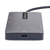StarTech.com USB C Multiport Adapter, USB C auf Dual HDMI Video, 4K 60Hz, 5Gbit/s USB-A Hub, 100W PD Pass-through/GbE/SD-MicroSD Kartenleser, Reiseadapter/Laptop Dockingstation, Thunderbolt 3&4 Kompatibel
