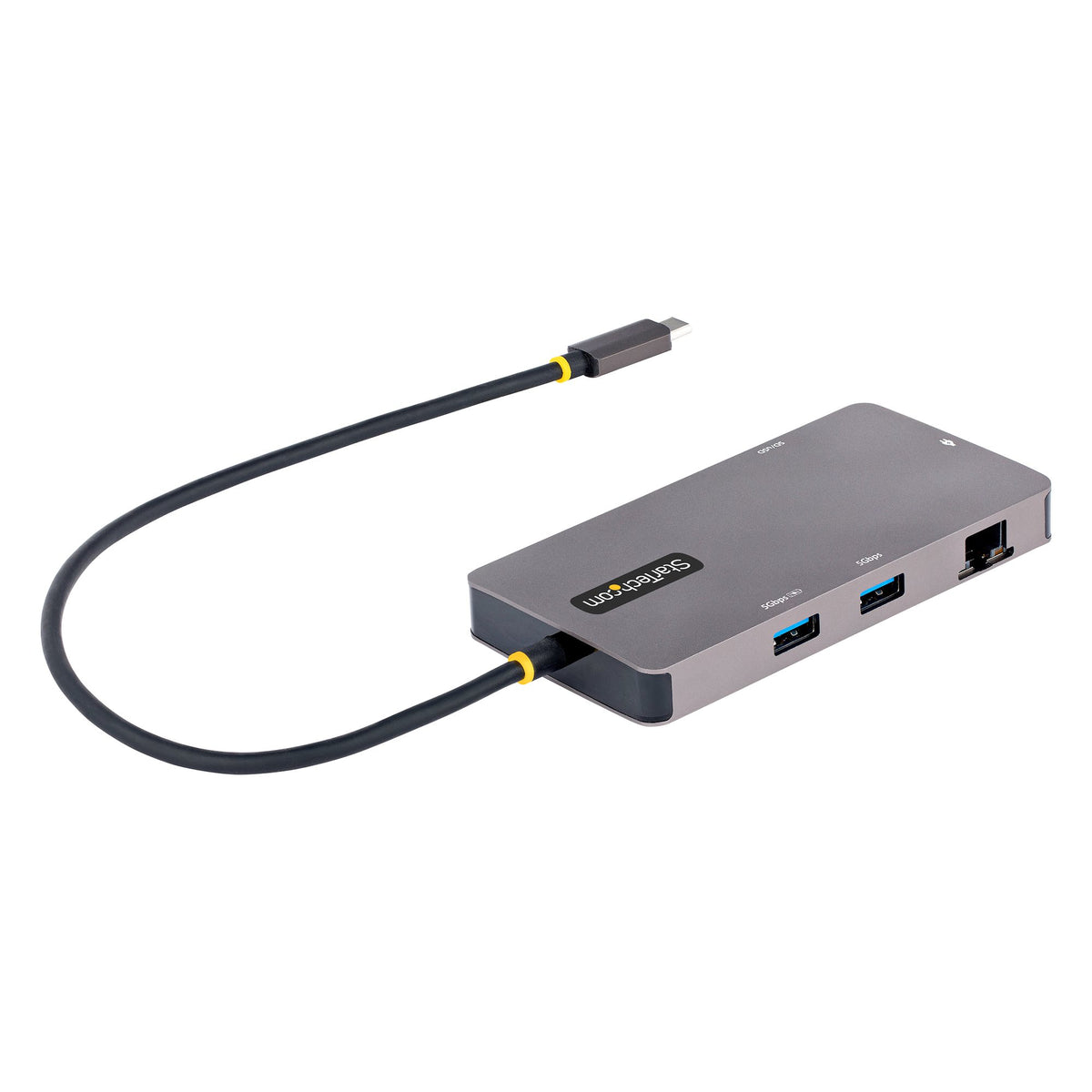 StarTech.com USB C Multiport Adapter, USB C auf Dual HDMI Video, 4K 60Hz, 5Gbit/s USB-A Hub, 100W PD Pass-through/GbE/SD-MicroSD Kartenleser, Reiseadapter/Laptop Dockingstation, Thunderbolt 3&4 Kompatibel