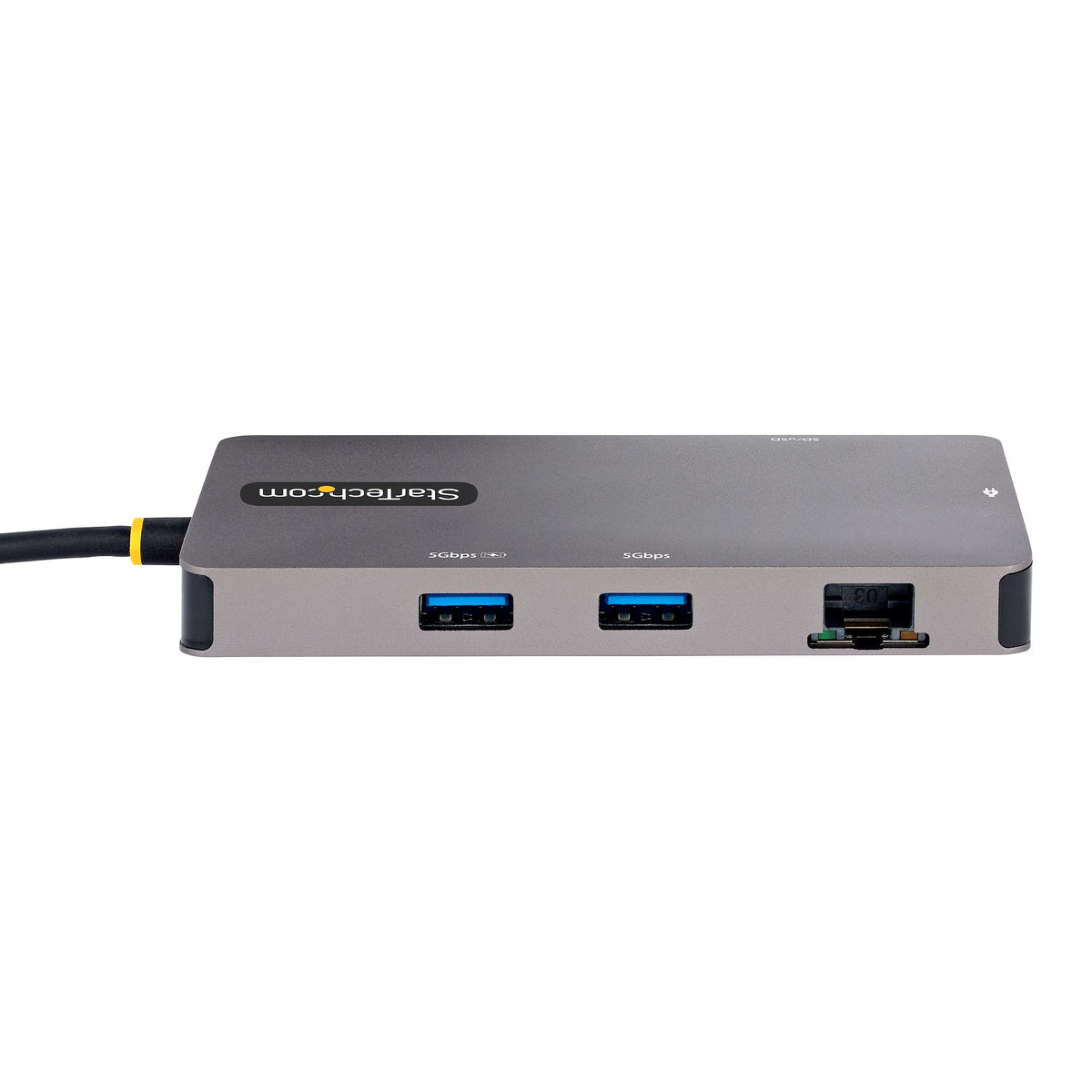 StarTech.com USB C Multiport Adapter, USB C auf Dual HDMI Video, 4K 60Hz, 5Gbit/s USB-A Hub, 100W PD Pass-through/GbE/SD-MicroSD Kartenleser, Reiseadapter/Laptop Dockingstation, Thunderbolt 3&4 Kompatibel