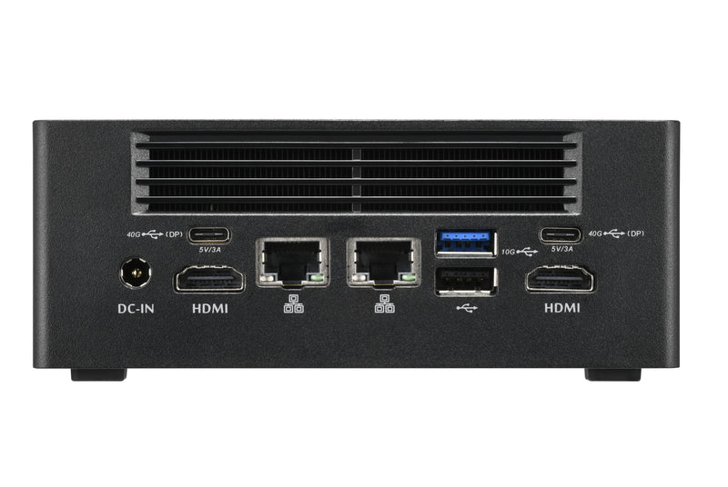 Shuttle Nano PC NA10H7, AMD Ryzen™ 7-8845HS APU, Radeon780M , 2xHDMI, 2xUSB-C 4.0(DP), 2x2.5Gbit LAN, inkl. VESA 24/7 Dauerbetrieb, inkl. VESA
