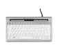 BakkerElkhuizen S-board 840 Tastatur Büro USB QWERTZ Schweiz Hellgrau, Weiß