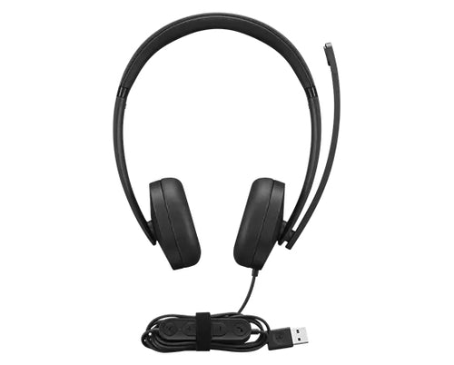 Lenovo 4XD1P83425 Kopfhörer & Headset Kabelgebunden Kopfband Anrufe/Musik USB Typ-A Schwarz