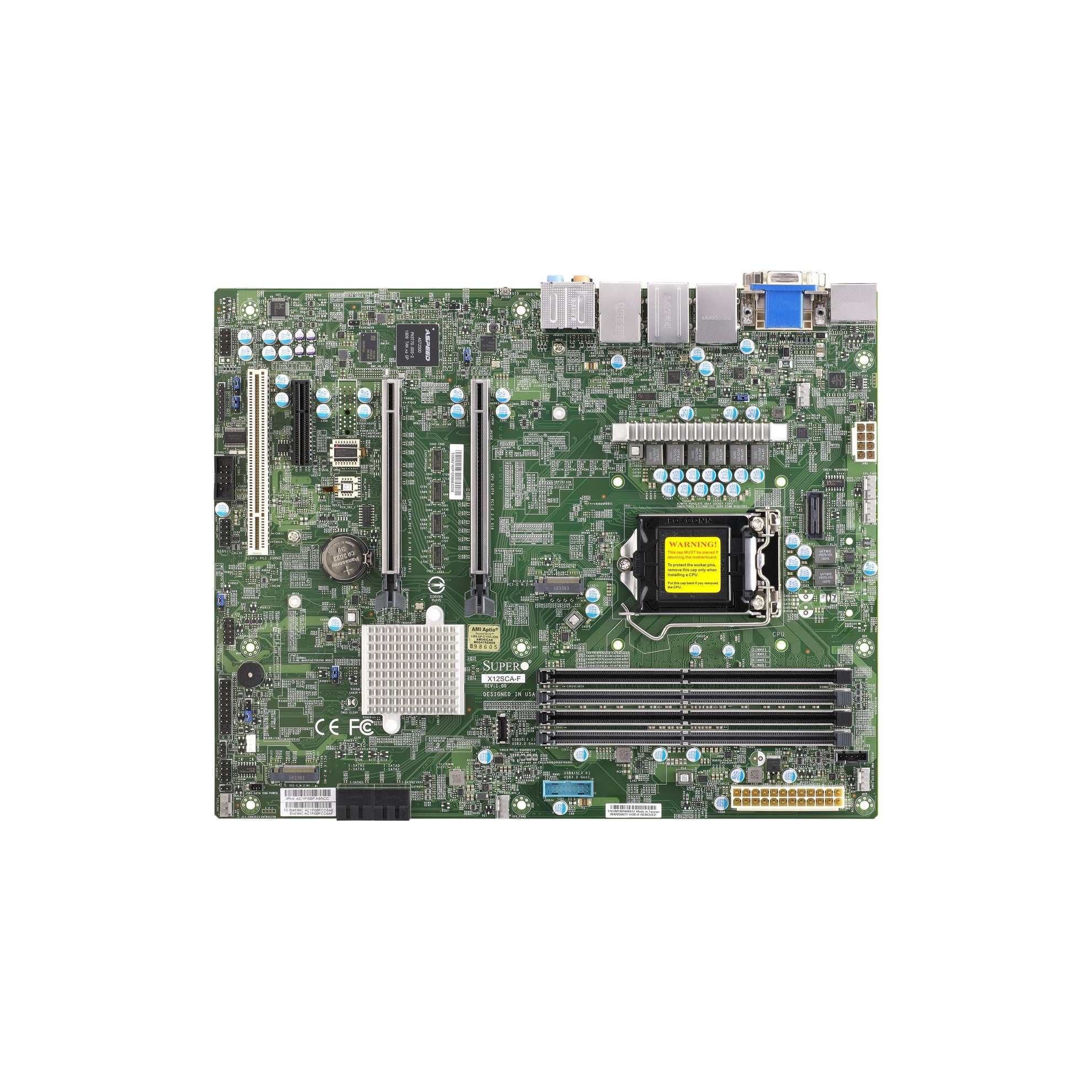 Supermicro X12SCA-F: LGA1200 i3-i9Core 10th