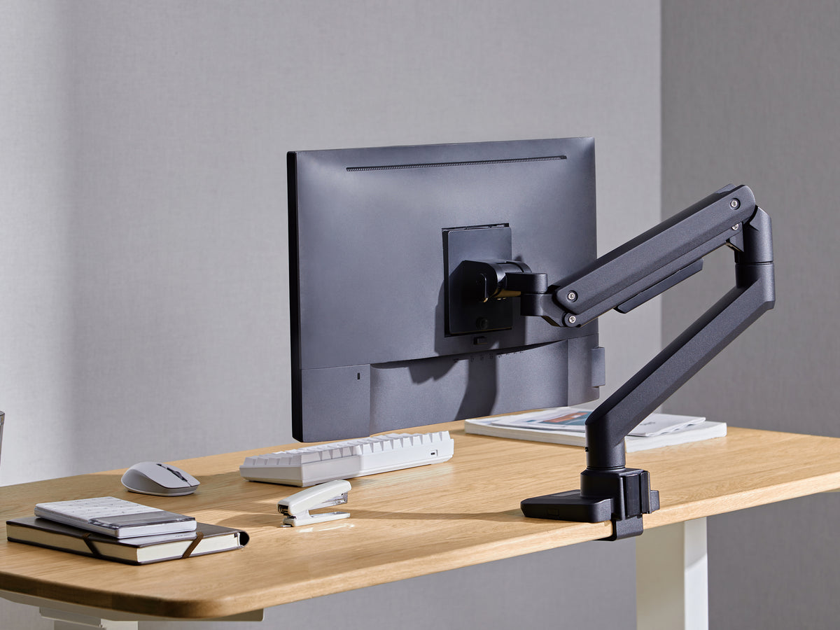 Equip 17"-49" Schwerlast-Monitor-Schreibtischhalterung, Schwarz