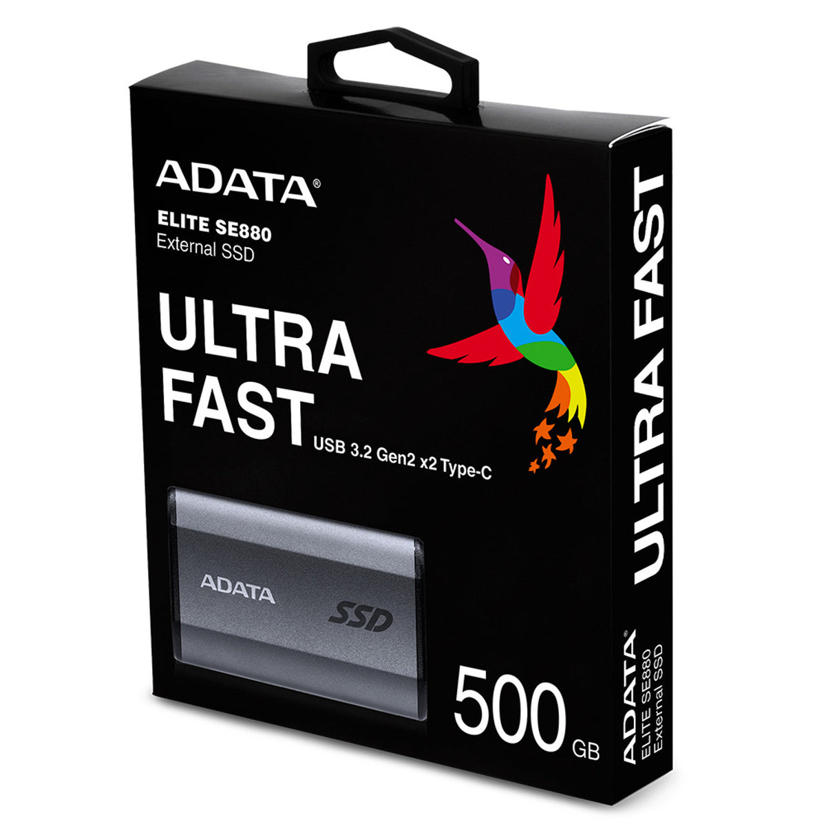 ADATA SE880 500 GB USB Typ-C 3.2 Gen 2 (3.1 Gen 2) WLAN Grau