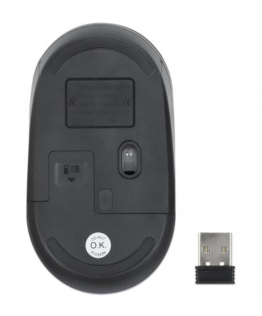 Manhattan 190145 Maus Büro Beidhändig RF Wireless Optisch 1000 DPI