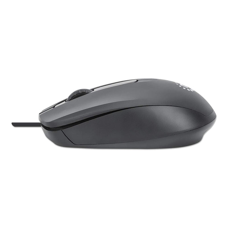 Manhattan 190190 Maus Büro Beidhändig USB Typ-A Optisch 1000 DPI