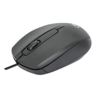 Manhattan 190190 Maus Büro Beidhändig USB Typ-A Optisch 1000 DPI
