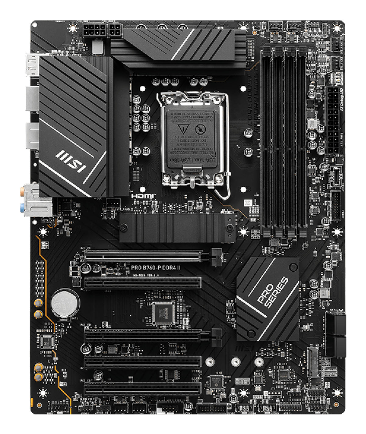 MSI PRO B760-P DDR4 II Motherboard Intel B760 LGA 1700 ATX