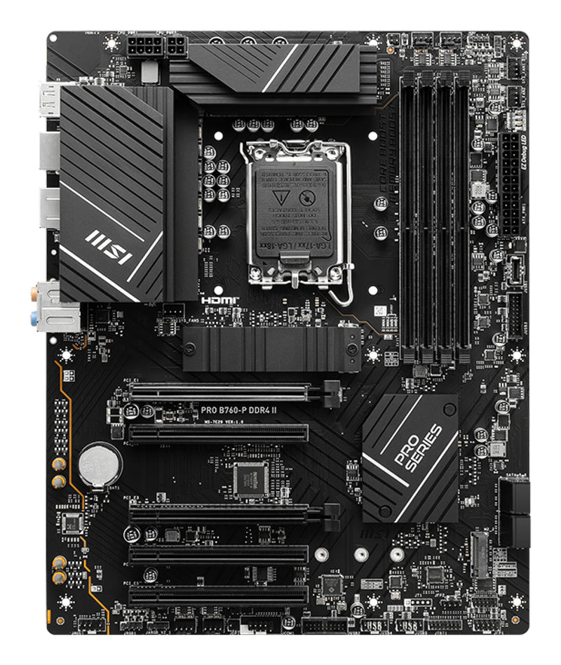 MSI PRO B760-P DDR4 II Motherboard Intel B760 LGA 1700 ATX