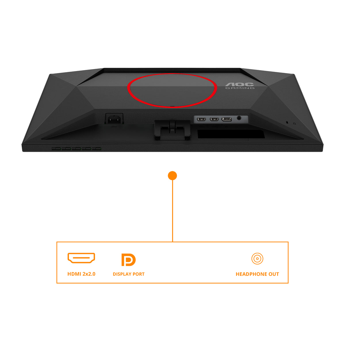 AOC G4 25G4SRE Computerbildschirm 62,2 cm (24.5") 1920 x 1080 Pixel Full HD LED Schwarz, Rot