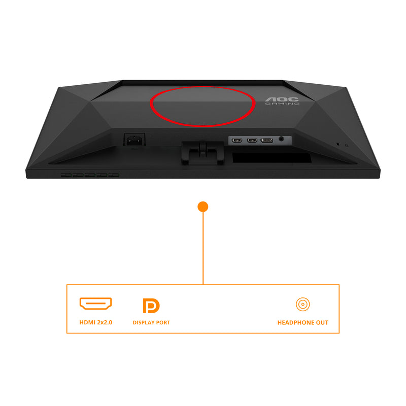 AOC G4 25G4SRE Computerbildschirm 62,2 cm (24.5") 1920 x 1080 Pixel Full HD LED Schwarz, Rot