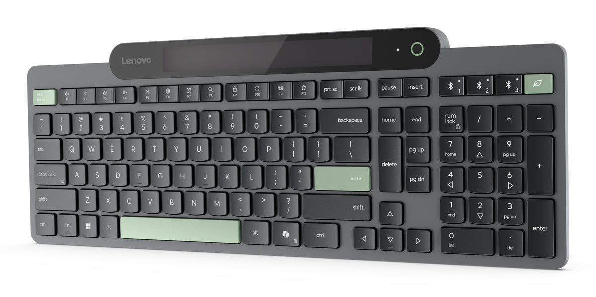 Lenovo 4Y41R69501 Tastatur Heimbüro Bluetooth Französisch, Deutsch Schwarz, Grün