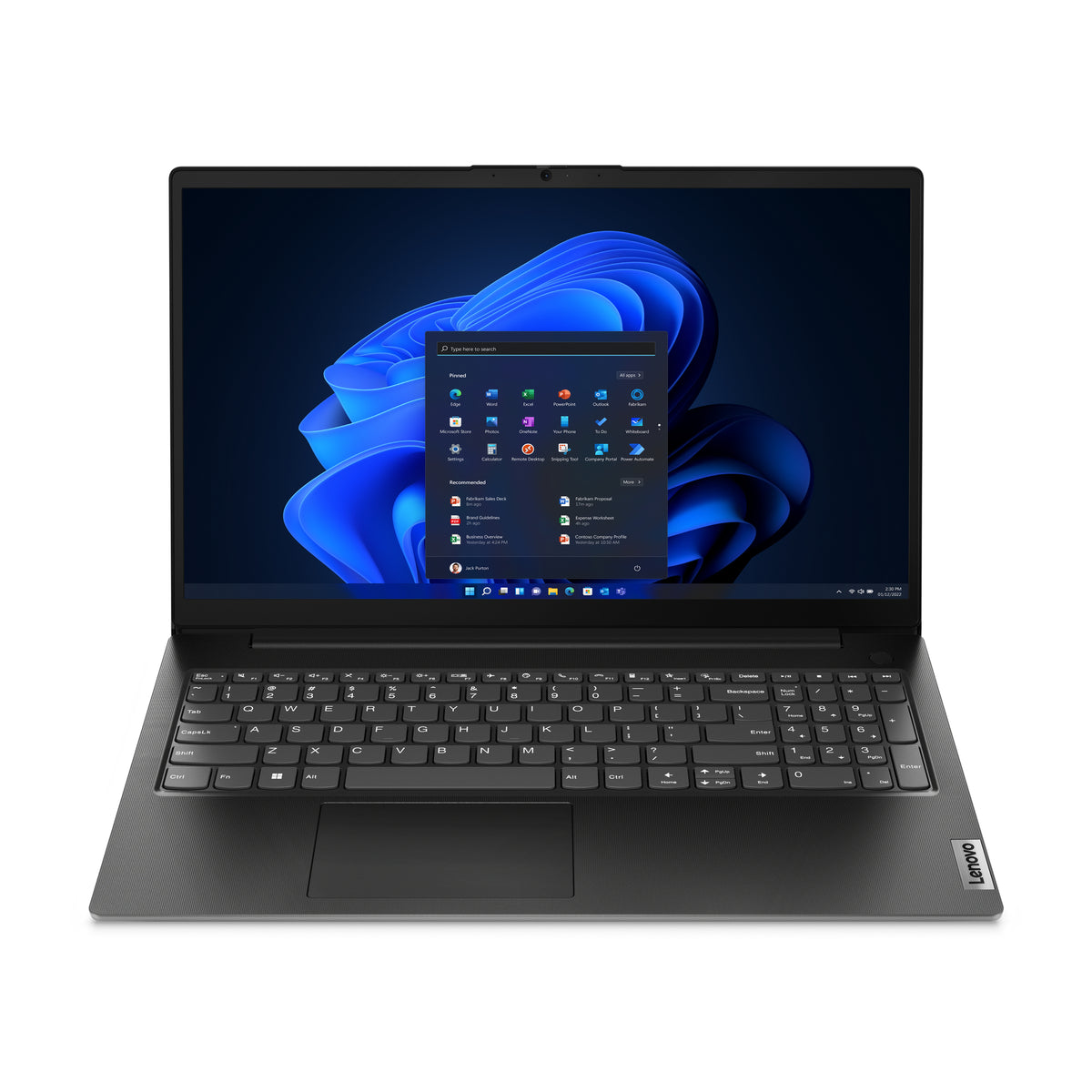 Lenovo V15 G4 AMN AMD Ryzen™ 5 7520U Laptop 39,6 cm (15.6") Full HD 16 GB LPDDR5-SDRAM 512 GB SSD Wi-Fi 6 (802.11ax) Windows 11 Pro Schwarz Englisch