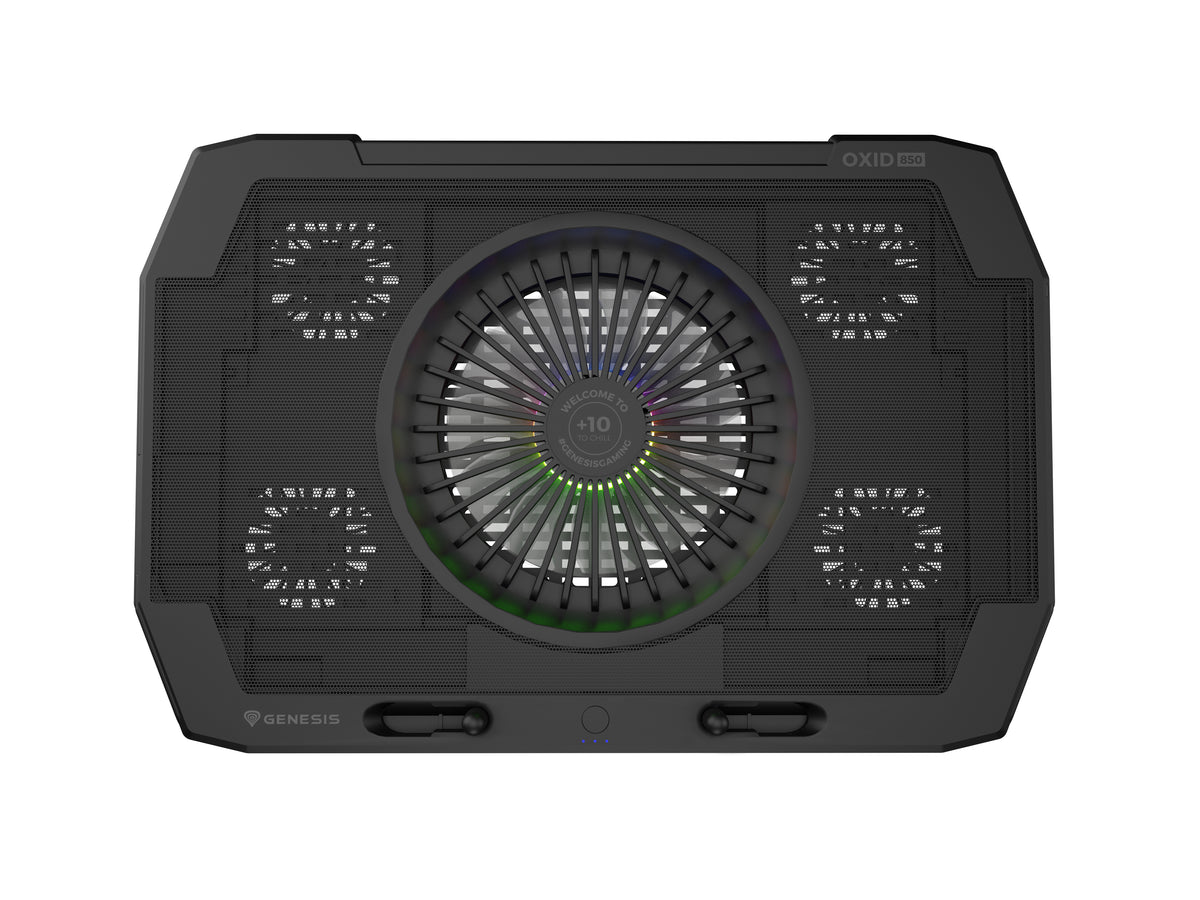 GENESIS Oxid 850 Laptop Cooling Pad 43.9 cm (17.3") 2500 RPM Black