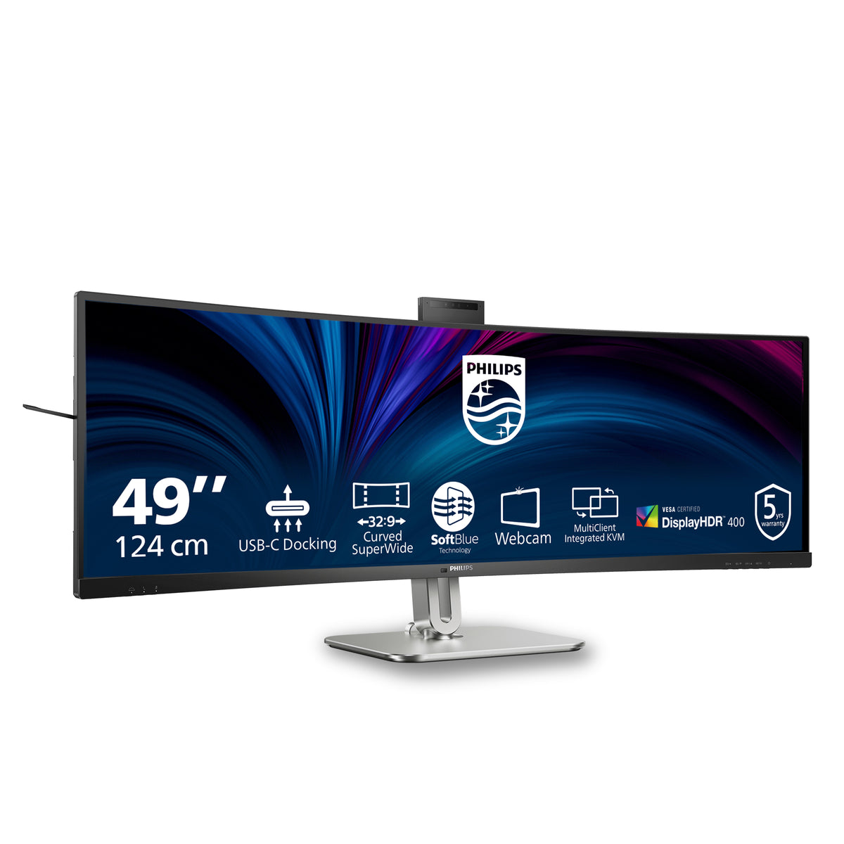 Philips 49B2U6900CH/00 Computerbildschirm 124 cm (48.8") 5120 x 1440 Pixel Dual QHD LCD Schwarz