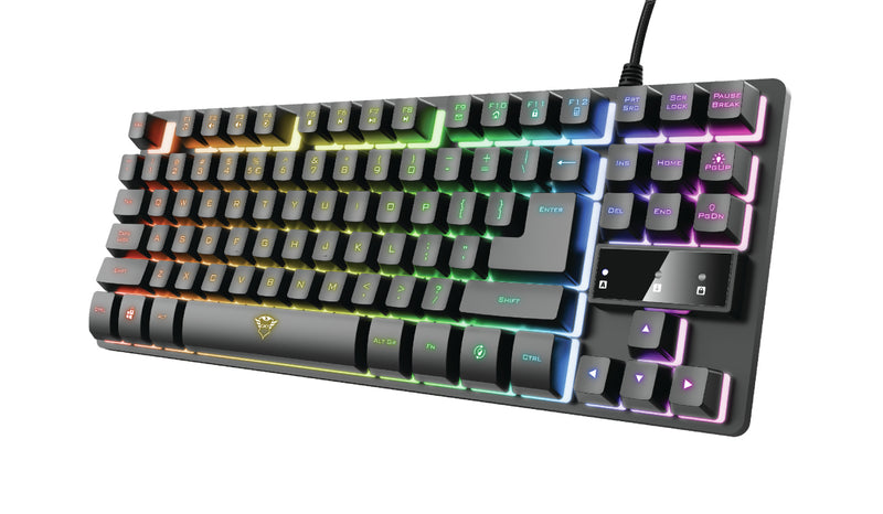 Trust GXT 794 Tastatur Maus enthalten Gaming USB QWERTZ Deutsch Schwarz