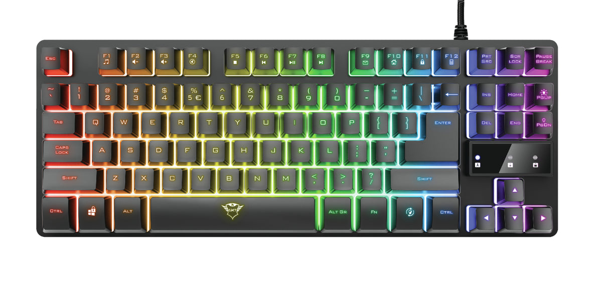 Trust GXT 794 Tastatur Maus enthalten Gaming USB QWERTZ Deutsch Schwarz