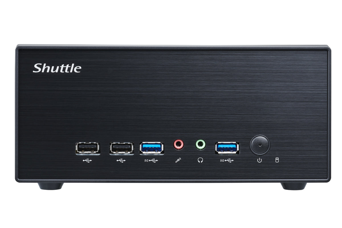 Shuttle XPС slim XPC slim Barebone XH610G2 - S1700, Intel H610, 1xDP, 2xHDMI, 2 PCIe Slots (1x 16X & 1x X1), 2x Intel LAN (1G + 2.5G), 8x USB, 1x 2.5", 3x M.2, 24/7 Dauerbetrieb