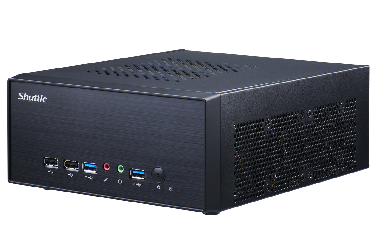Shuttle XPС slim XPC slim Barebone XH610G2 - S1700, Intel H610, 1xDP, 2xHDMI, 2 PCIe Slots (1x 16X & 1x X1), 2x Intel LAN (1G + 2.5G), 8x USB, 1x 2.5", 3x M.2, 24/7 Dauerbetrieb