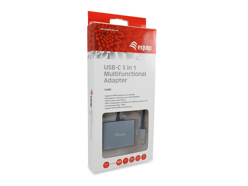 Equip USB-C 5-in-1 Multifunktionsadapter