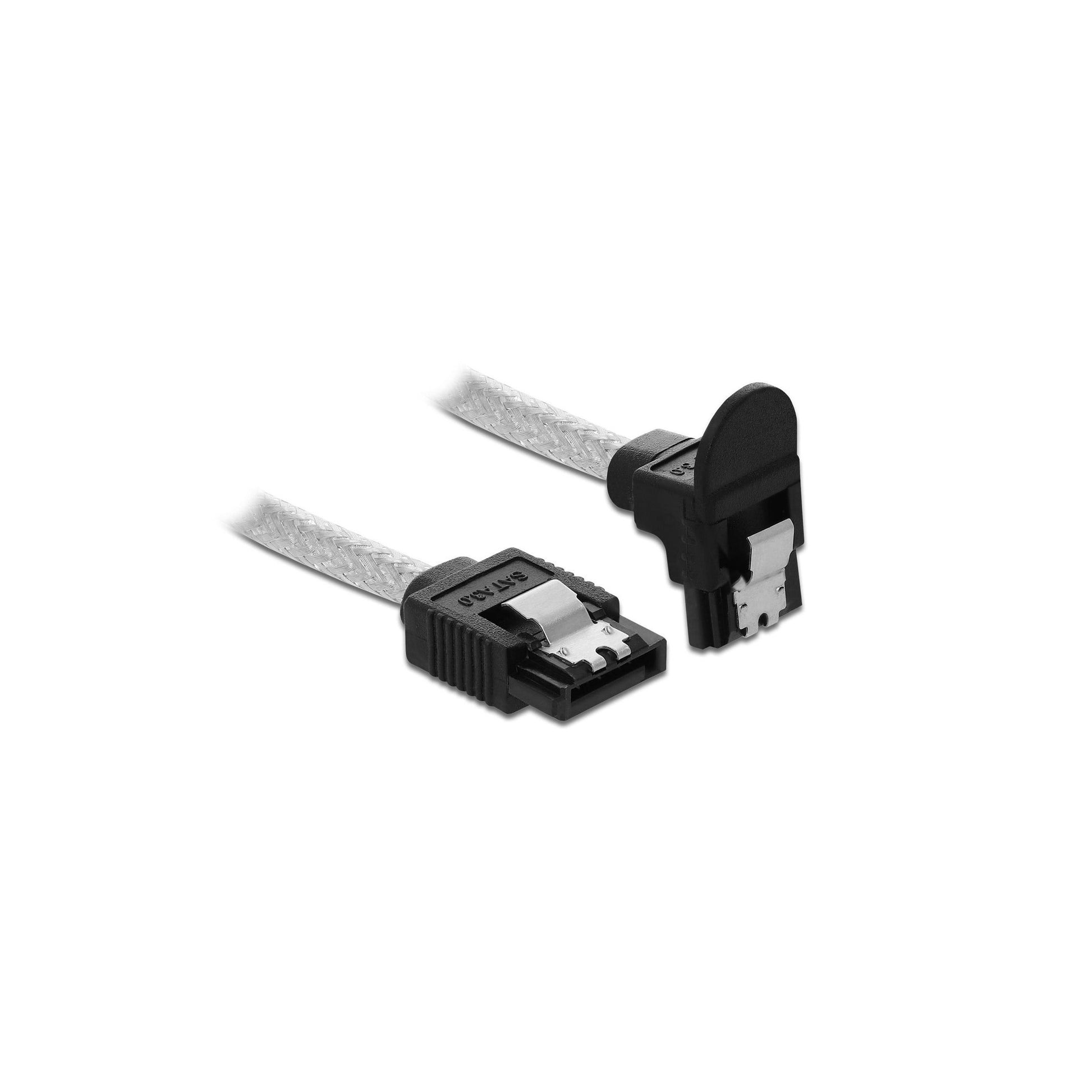 Delock SATA3 Kabel: 0.7m, gewinkelt