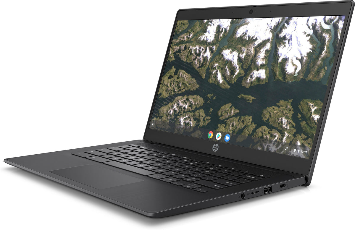 HP Chromebook 14 G6 Intel® Celeron® N4120 35,6 cm (14") Full HD 4 GB LPDDR4-SDRAM 32 GB eMMC Wi-Fi 5 (802.11ac) ChromeOS Schwarz