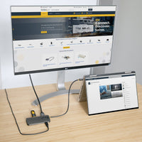 StarTech.com USB C Multiport Adapter, USB C auf HDMI Adapter 4K 60Hz, 5Gbit/s USB-A 3.0 Hub, 100W Power Delivery Pass-Through, GbE, 30cm Kabel, Laptop Dockingstation/Reisedock, Thunderbolt 3 und 4 Kompatibel