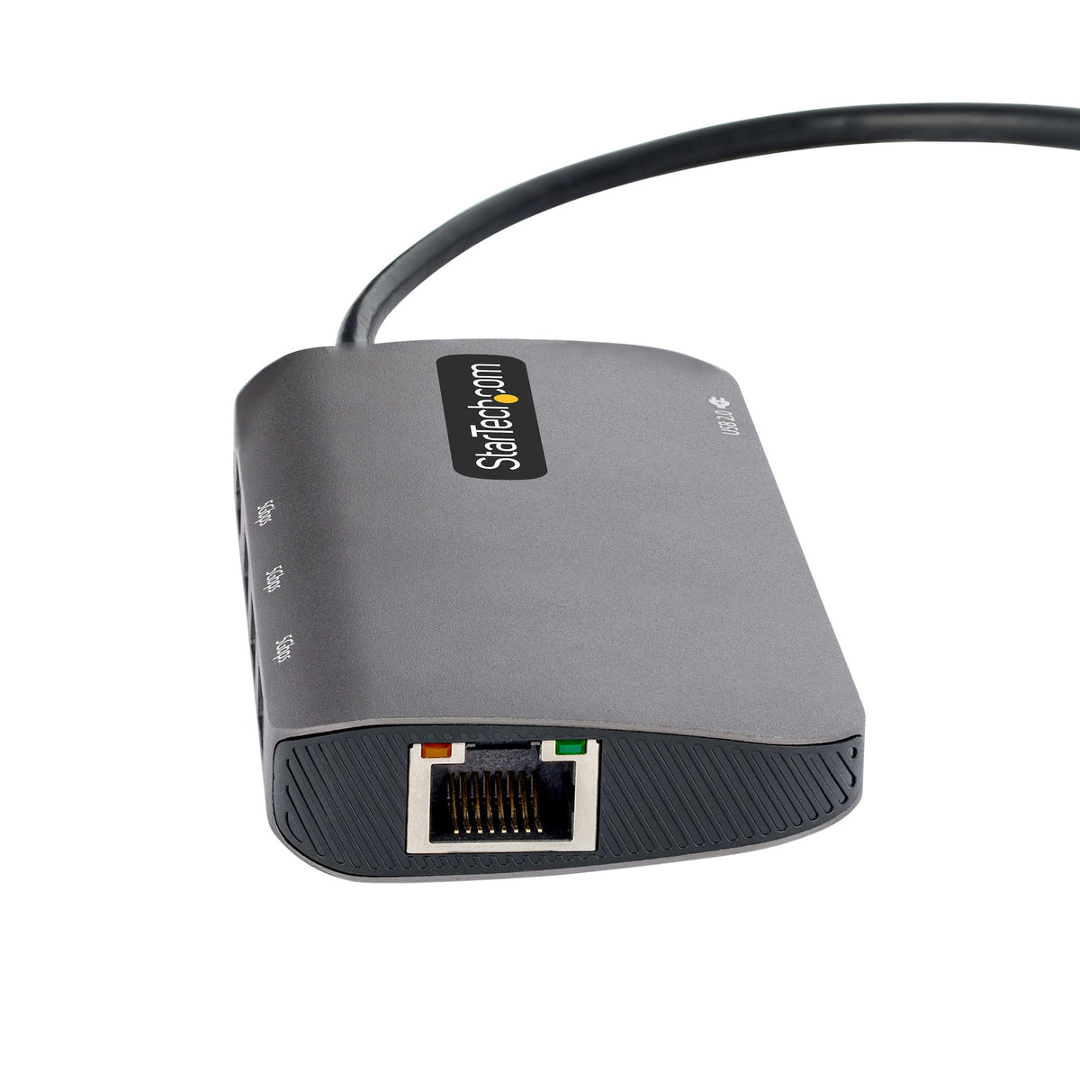 StarTech.com USB C Multiport Adapter, USB C auf HDMI Adapter 4K 60Hz, 5Gbit/s USB-A 3.0 Hub, 100W Power Delivery Pass-Through, GbE, 30cm Kabel, Laptop Dockingstation/Reisedock, Thunderbolt 3 und 4 Kompatibel