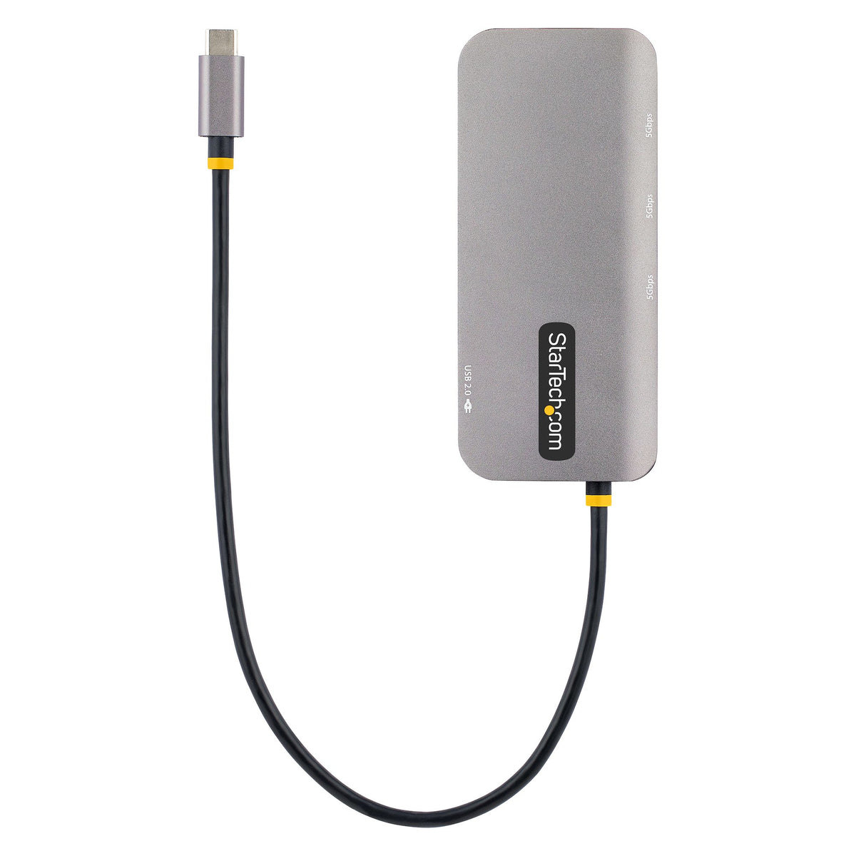 StarTech.com USB C Multiport Adapter, USB C auf HDMI Adapter 4K 60Hz, 5Gbit/s USB-A 3.0 Hub, 100W Power Delivery Pass-Through, GbE, 30cm Kabel, Laptop Dockingstation/Reisedock, Thunderbolt 3 und 4 Kompatibel