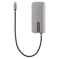StarTech.com USB C Multiport Adapter, USB C auf HDMI Adapter 4K 60Hz, 5Gbit/s USB-A 3.0 Hub, 100W Power Delivery Pass-Through, GbE, 30cm Kabel, Laptop Dockingstation/Reisedock, Thunderbolt 3 und 4 Kompatibel