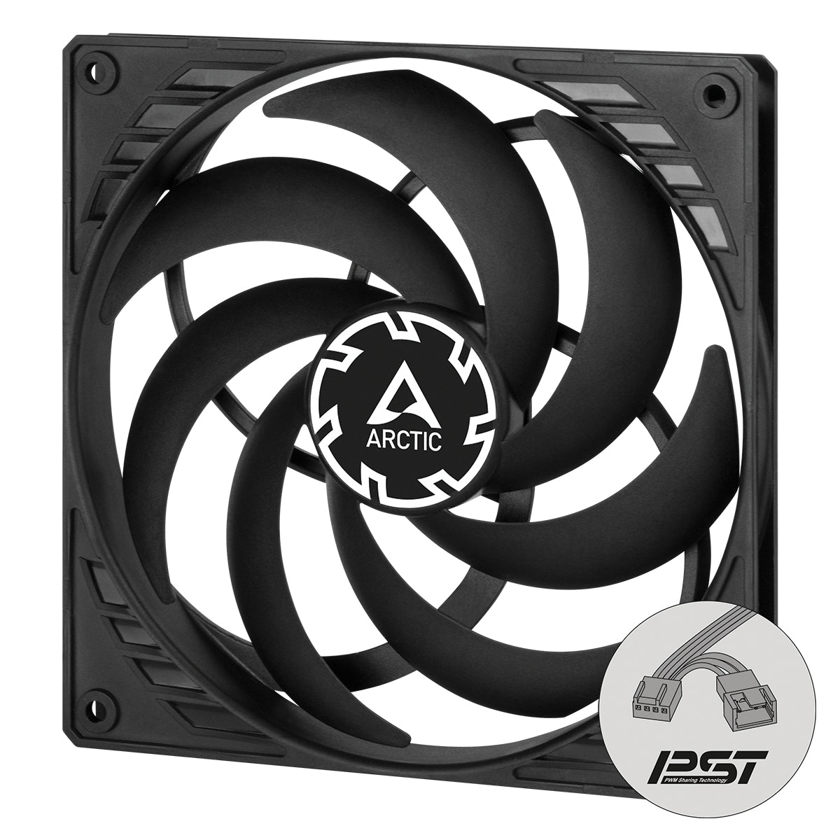 ARCTIC P14 Slim PWM PST 140 mm PWM fan optimized for static pressure with integrated Y-cable