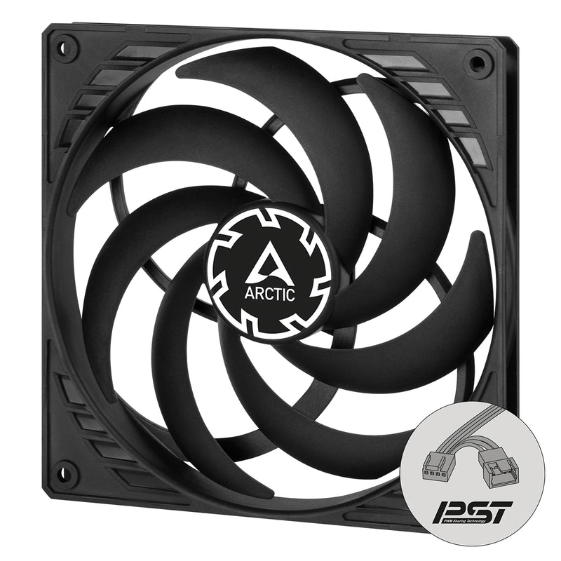 ARCTIC P14 Slim PWM PST 140 mm PWM Lüfter optimiert für statischen Druck mit integriertem Y-Kabel