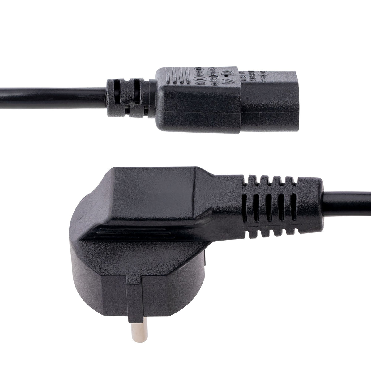 StarTech.com 3 m C13 Stromkabel, 18AWG, EU Schuko auf C13 (Kaltgerätestecker), 10A 250V, Schwarz, Kaltgerätekabel, PC / Computer Stromkabel, Drucker / Monitor / PC / C13 Netzkabel